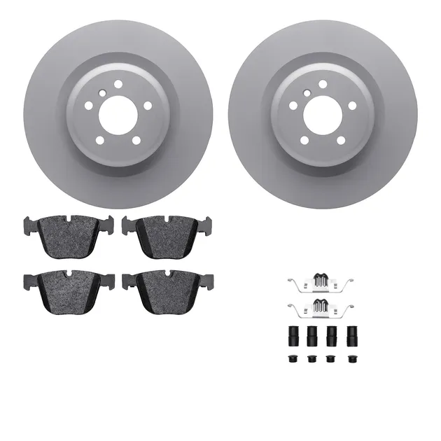R1 Concepts WDTH1-31089 Brake Rotors - Carbon Coated W/ Euro Ceramic Pads & Hdw